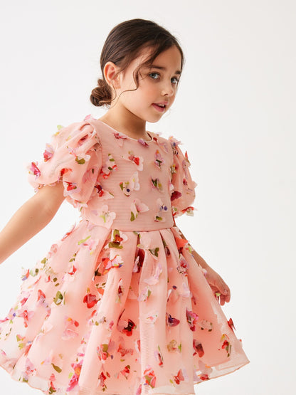Baker by Ted Baker Pink 3D Butterfly Dress image 4