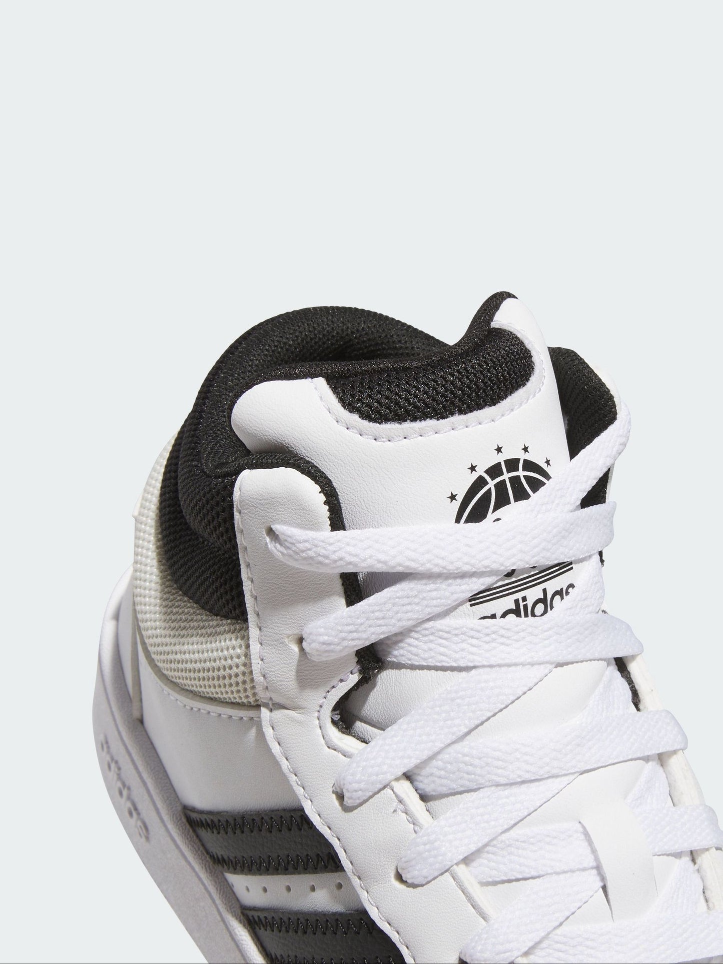 adidas White Hoops Mid Classic Shoes image 3