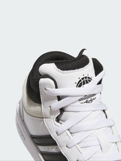 adidas White Hoops Mid Classic Shoes image 3