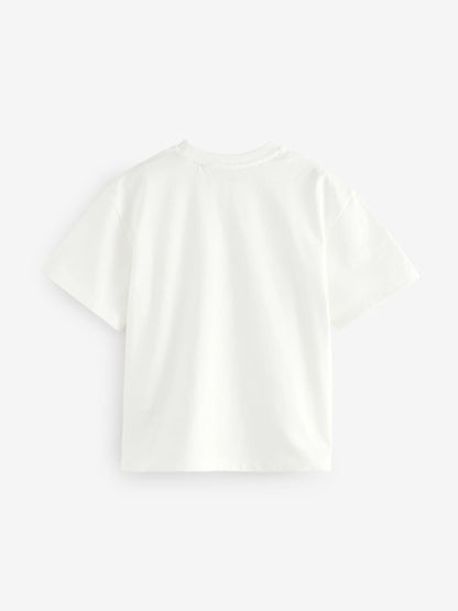 Dsiney Kidz - smALLSAINTS Black/Pink Oversized Girls Logo T-Shirts 3 Pack image 5