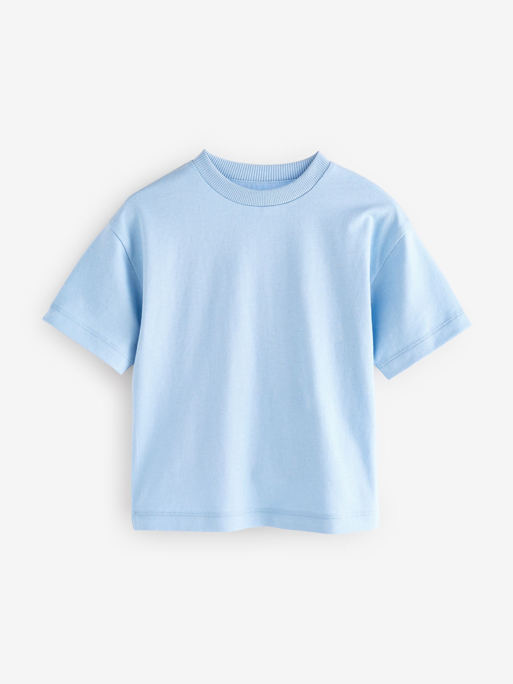 Blue Short Sleeve Plain T-Shirt (3mths-7yrs) image 1