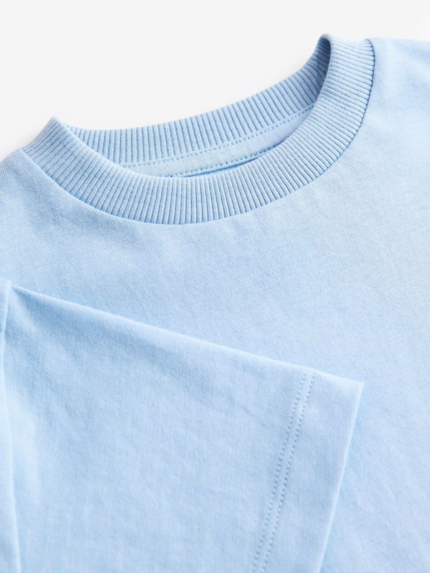 Blue Short Sleeve Plain T-Shirt (3mths-7yrs) image 3