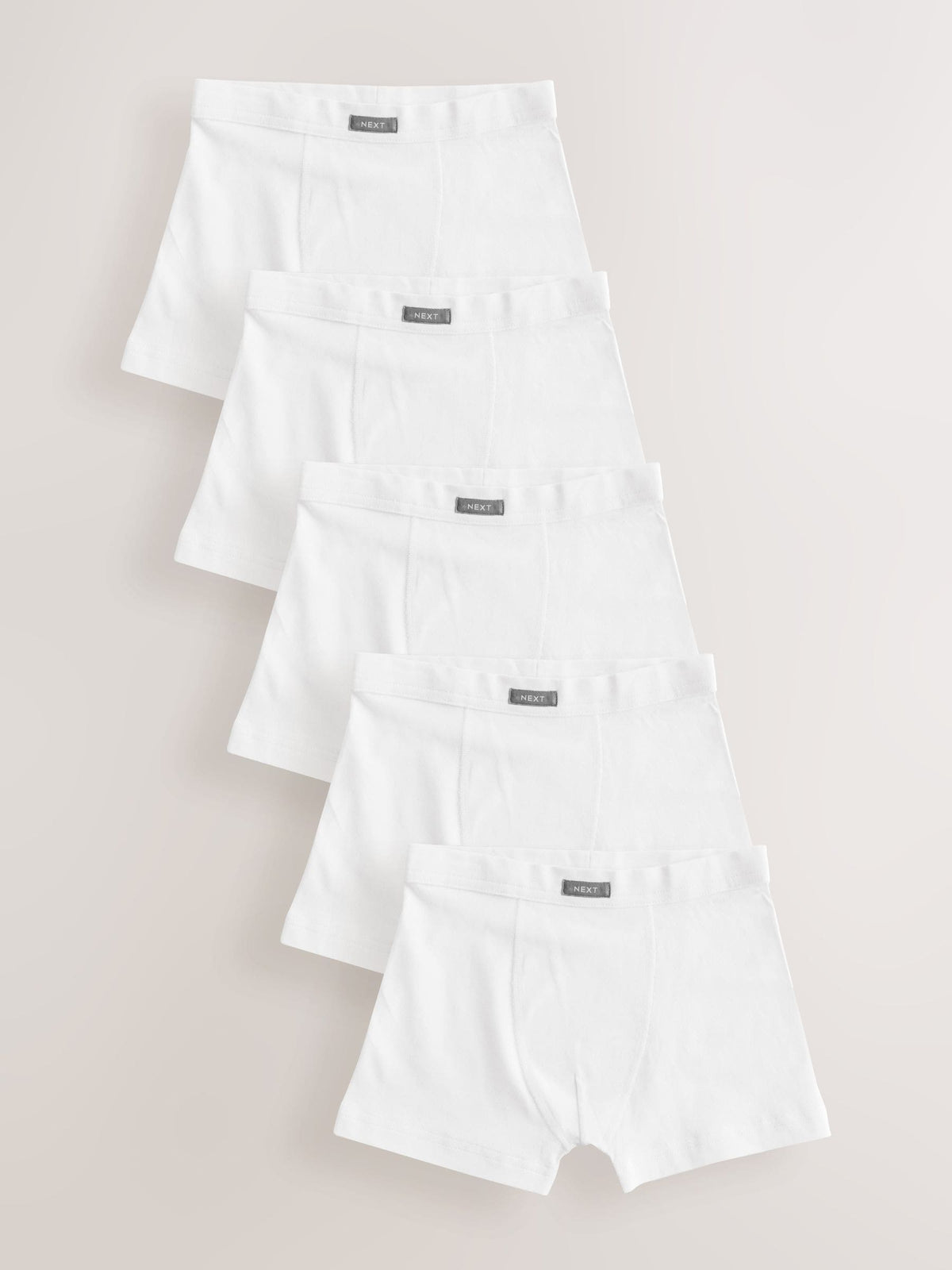 Dsiney Kidz - White Soft Waistband Trunks 5 Pack (1.5-16yrs) image 1