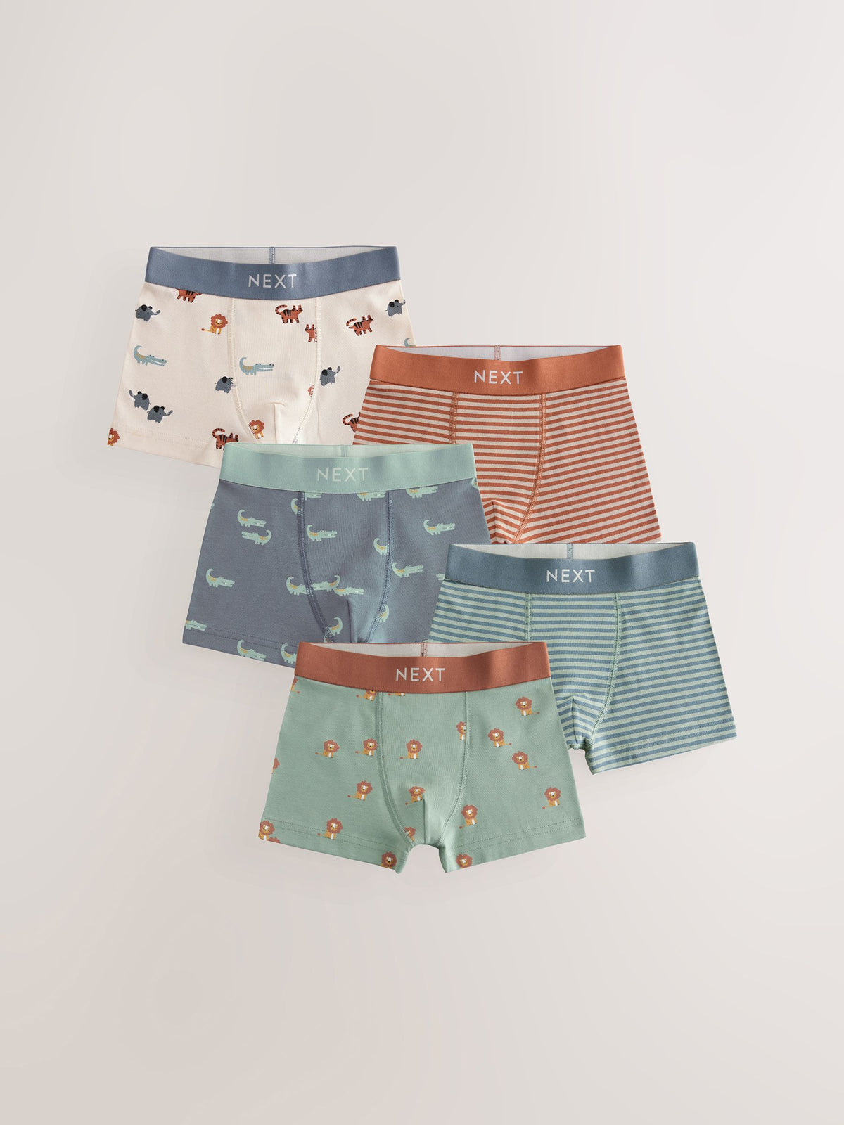 Dsiney Kidz - Mini Safari Print Junior Character Trunks 5 Pack (1.5-16yrs) image 1