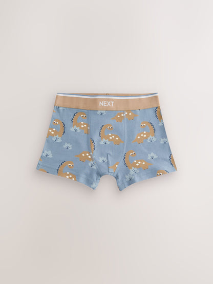 Dsiney Kidz - Blue/Brown Dino Trunks 5 Pack (1.5-12yrs) image 5