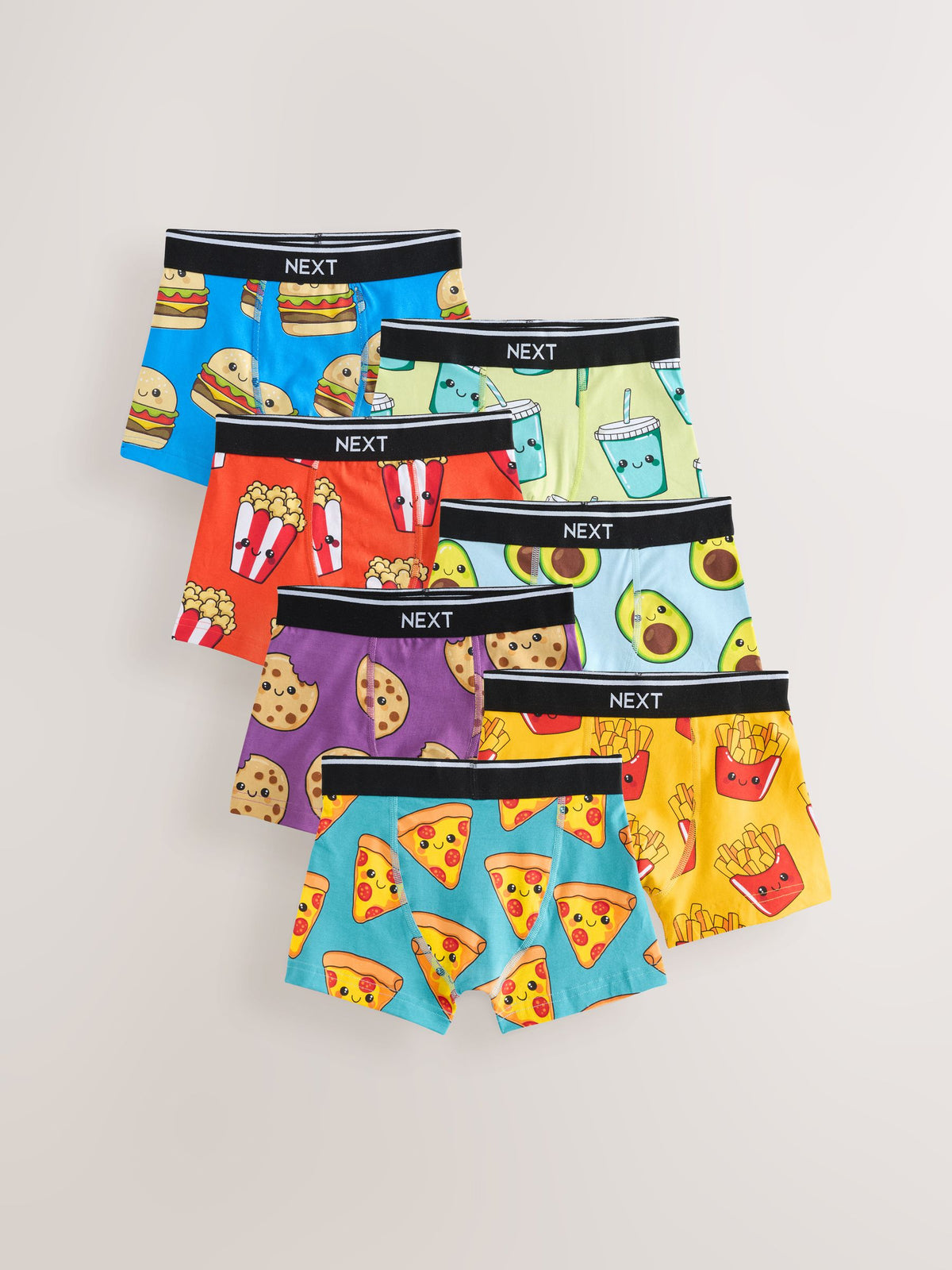 Dsiney Kidz - Food Print Trunks 7 Pack (1.5-16yrs) image 1