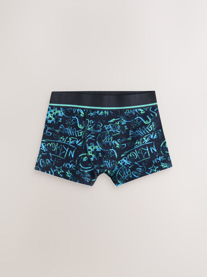 Dsiney Kidz - Multi Grafitti Print Trunks 5 Pack (3-16yrs) image 2