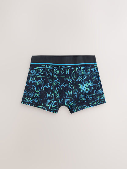 Dsiney Kidz - Multi Grafitti Print Trunks 5 Pack (3-16yrs) image 5