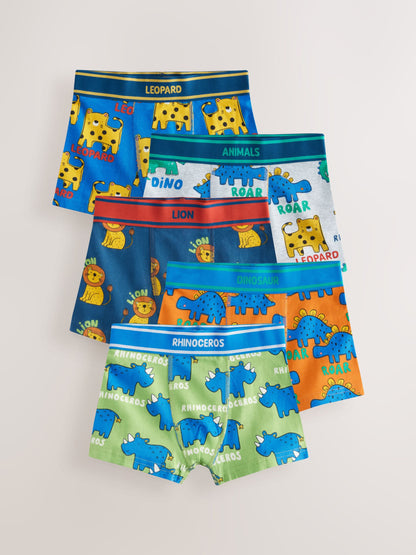 Dsiney Kidz - Primary Animals Boxers Trunks 5 Pack (1.5-10yrs) image 1