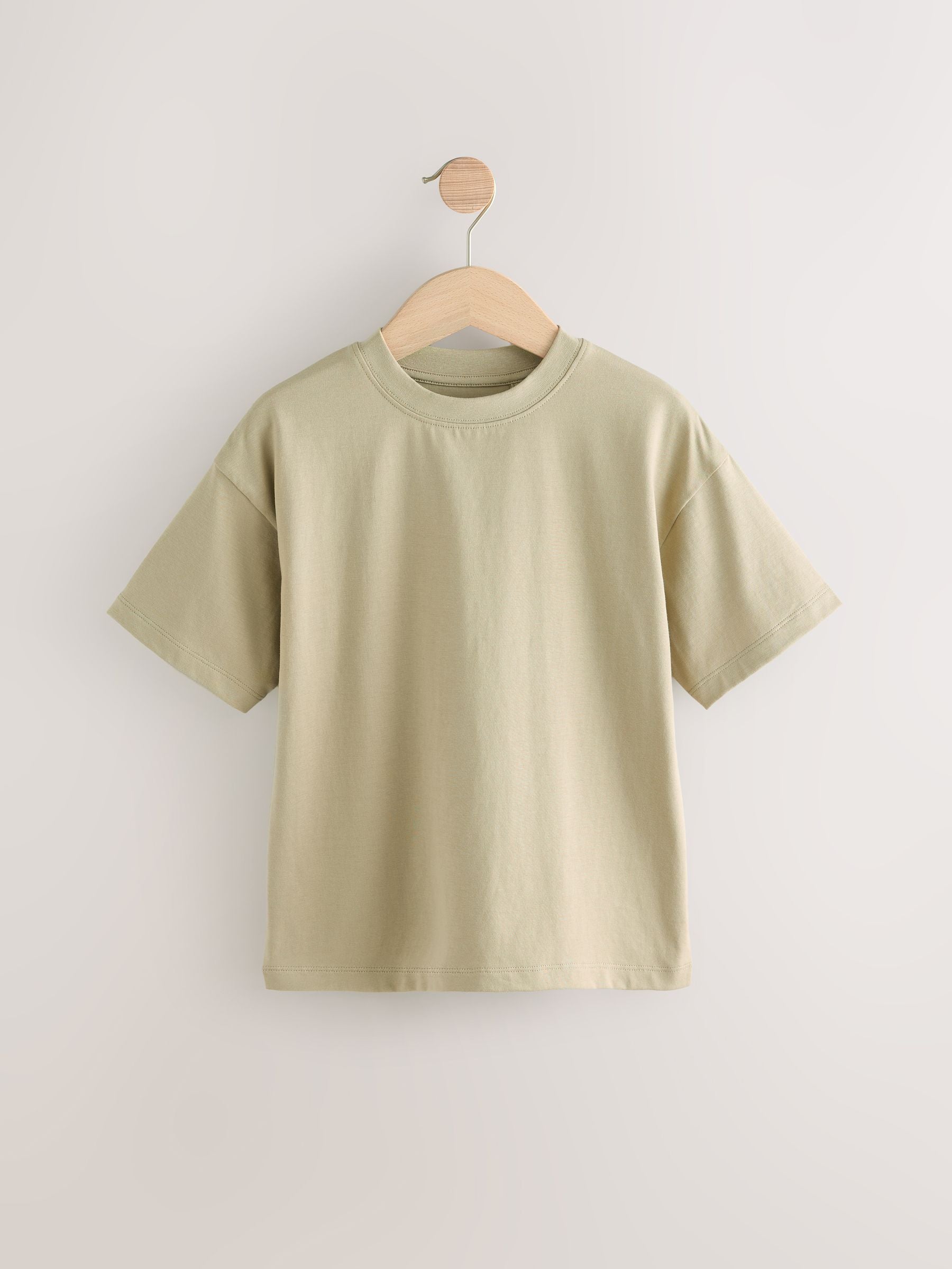 Dsiney Kidz - Khaki Green Relaxed Fit Short Sleeve T-Shirt (3-16yrs) image 1
