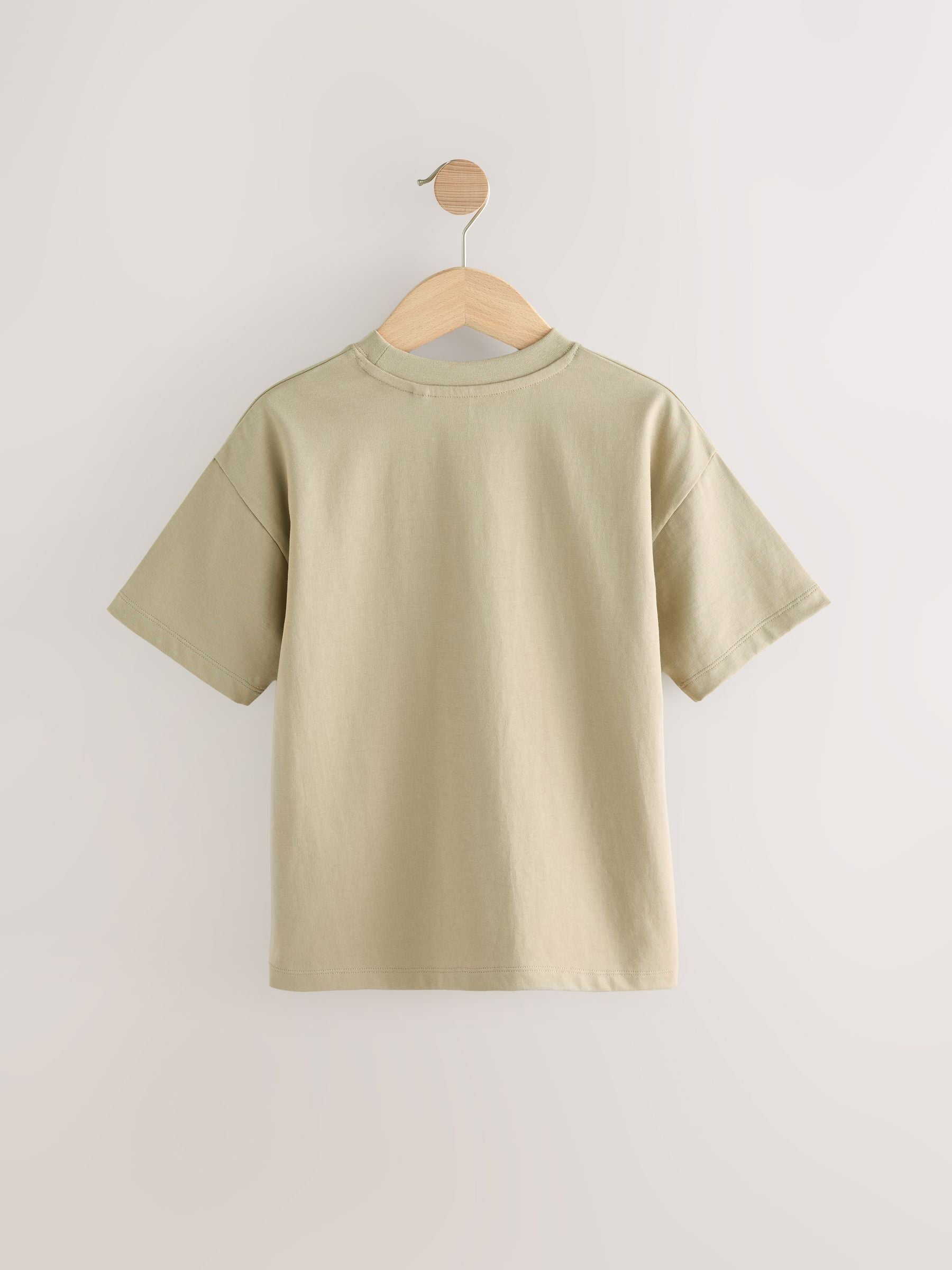 Dsiney Kidz - Khaki Green Relaxed Fit Short Sleeve T-Shirt (3-16yrs) image 2