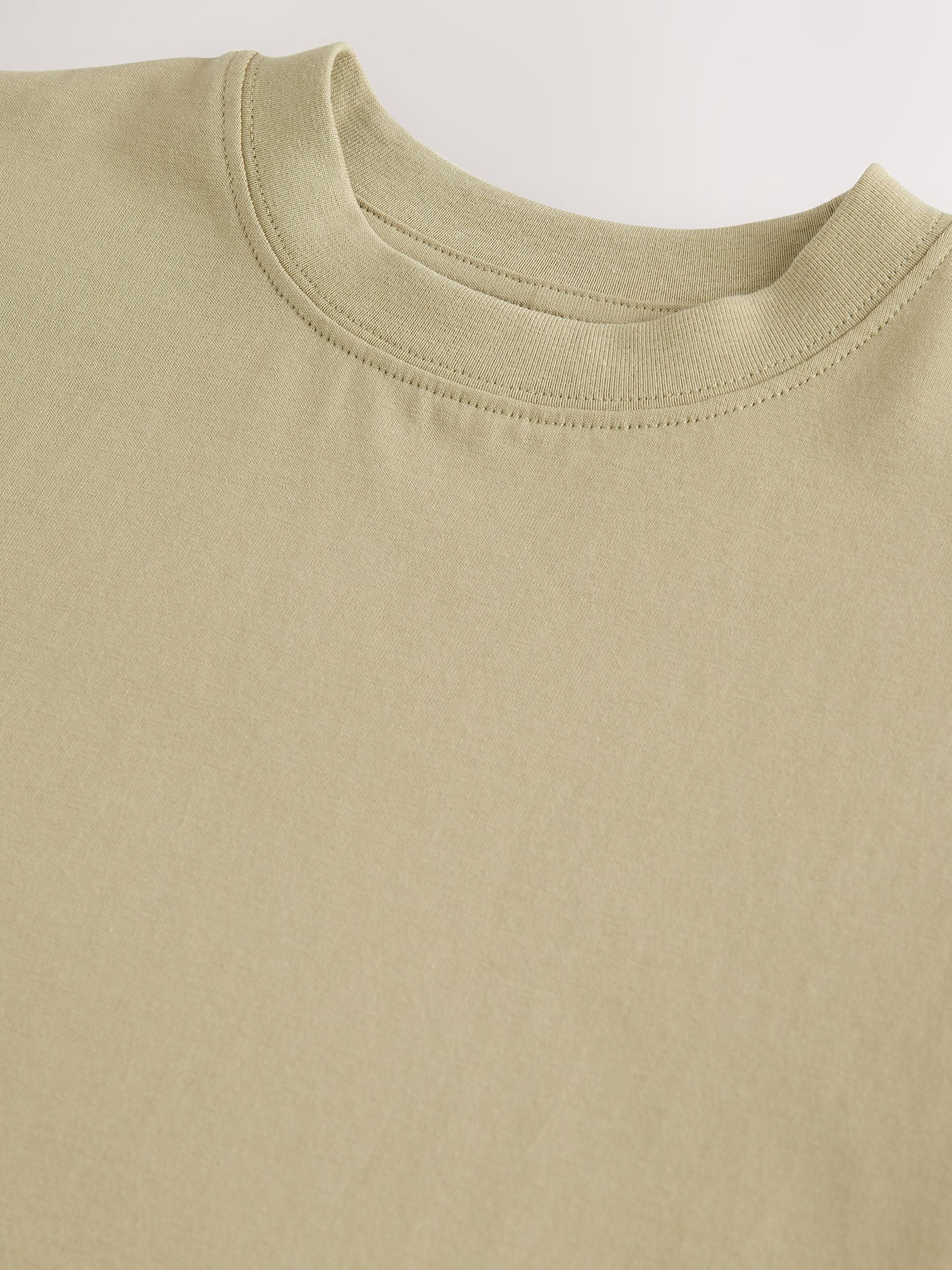 Dsiney Kidz - Khaki Green Relaxed Fit Short Sleeve T-Shirt (3-16yrs) image 3