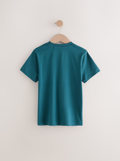 Dsiney Kidz - Teal Blue Regular Fit Short Sleeve T-Shirt (3-16yrs) image 2