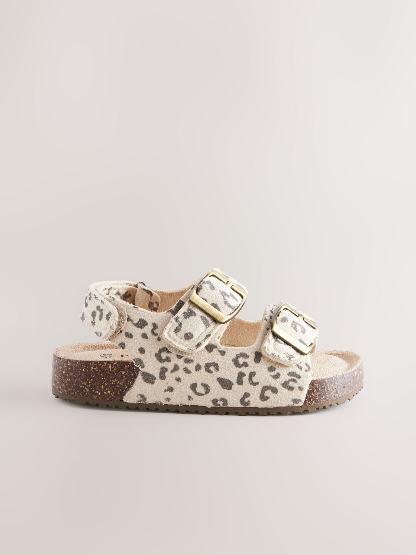 Animal Print Wide Fit (G) Corkbed Double Two Strap Sandals image 3