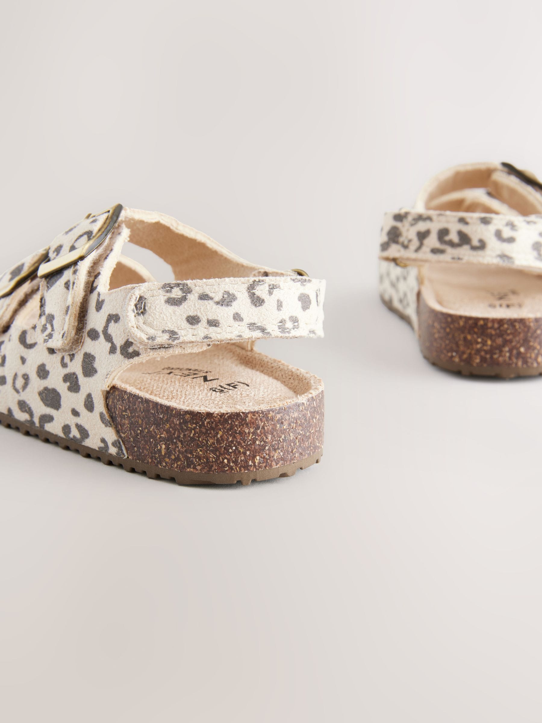 Animal Print Wide Fit (G) Corkbed Double Two Strap Sandals image 5