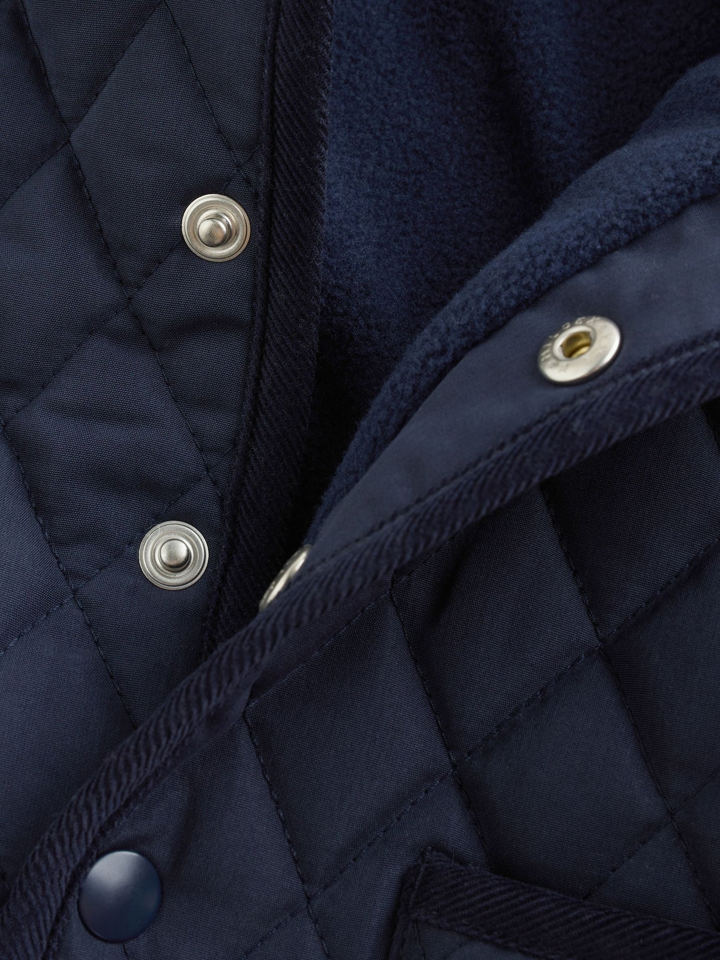 Navy Baby Quilted Cord Collar Jacket (0mths-2yrs)