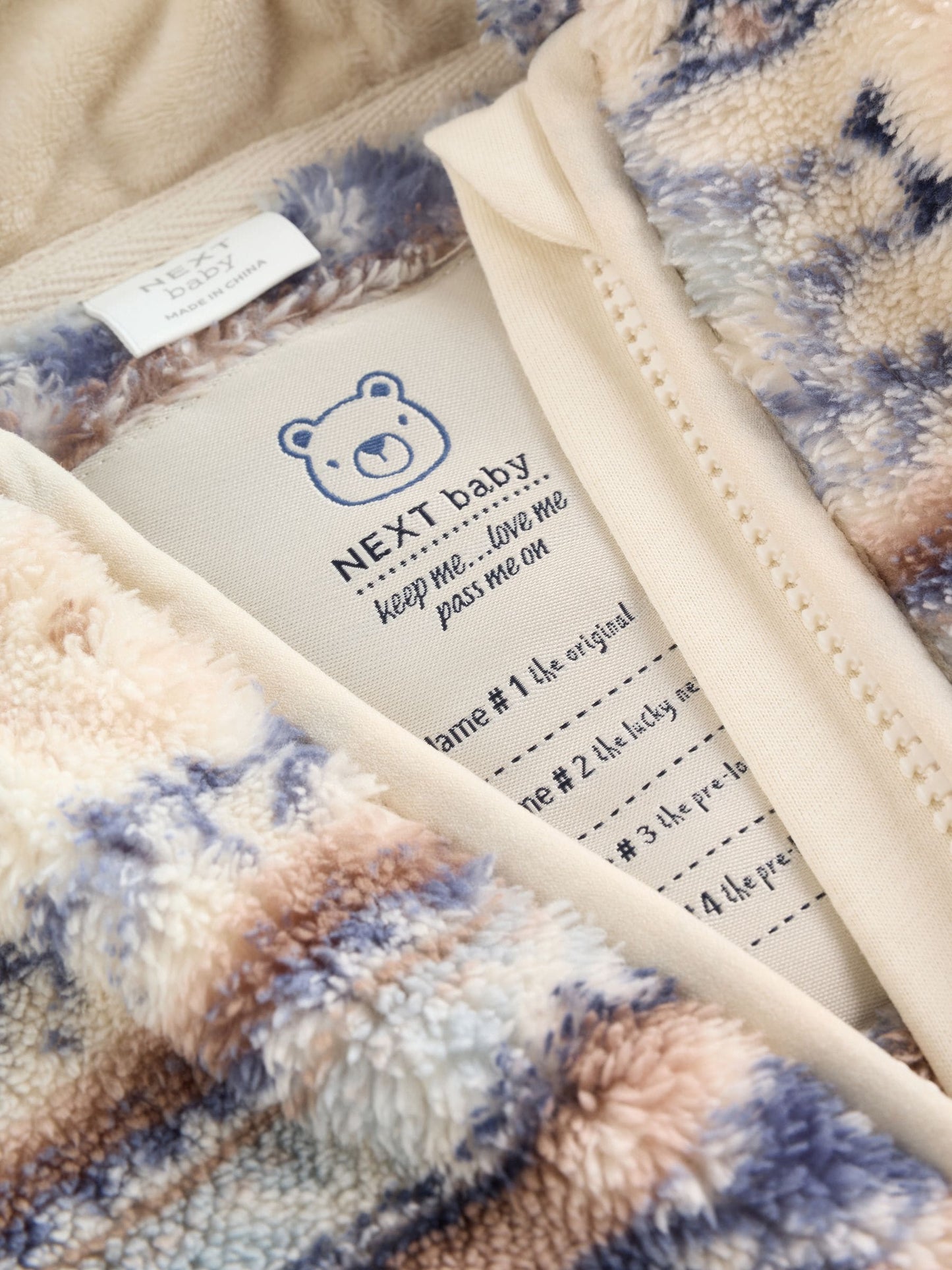 Blue Fleece Zip Through Baby Jacket (0mths-2yrs)