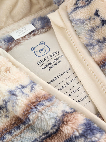 Blue Fleece Zip Through Baby Jacket (0mths-2yrs)