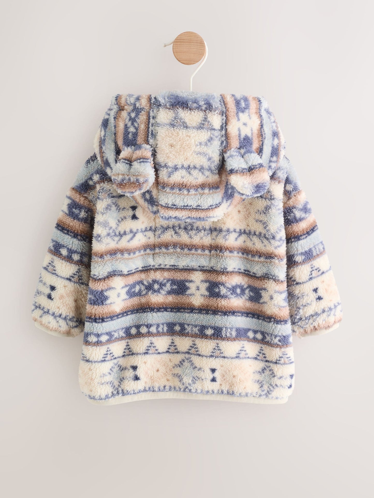 Blue Fleece Zip Through Baby Jacket (0mths-2yrs)