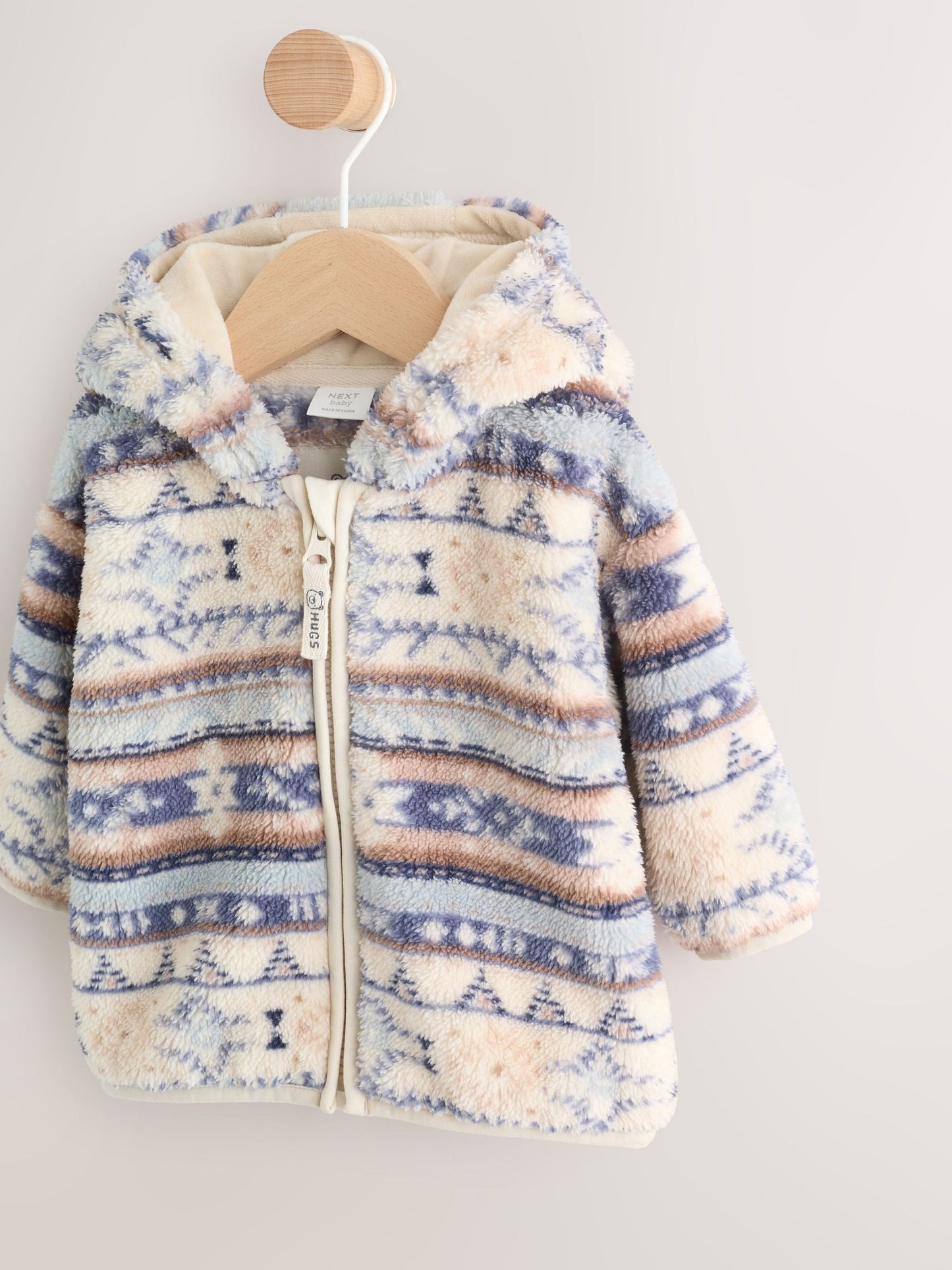 Blue Fleece Zip Through Baby Jacket (0mths-2yrs)