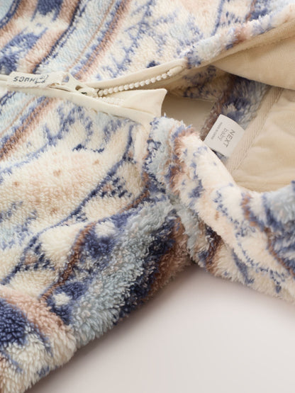 Blue Fleece Zip Through Baby Jacket (0mths-2yrs)