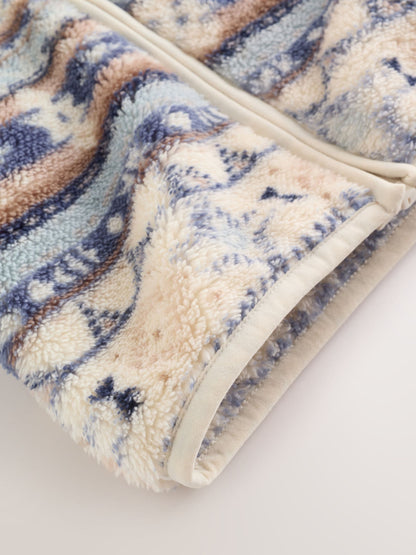 Blue Fleece Zip Through Baby Jacket (0mths-2yrs)