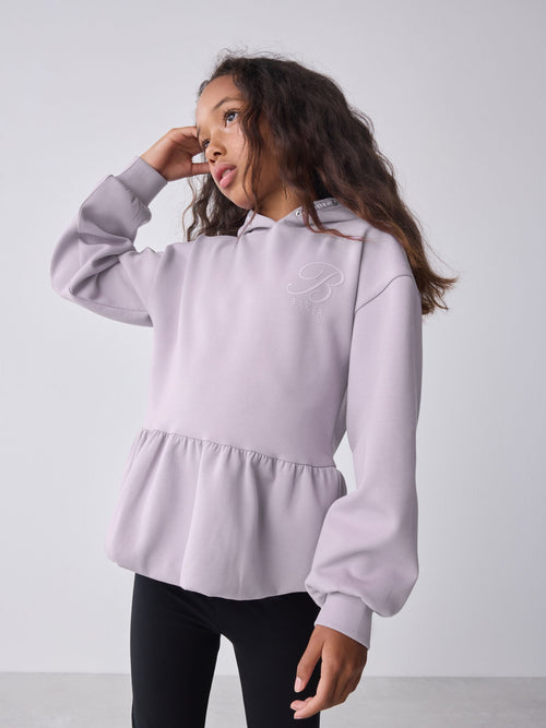 Baker by Ted Baker Lilac Purple Premium Bubble Hem Peplum Hoodie image 1