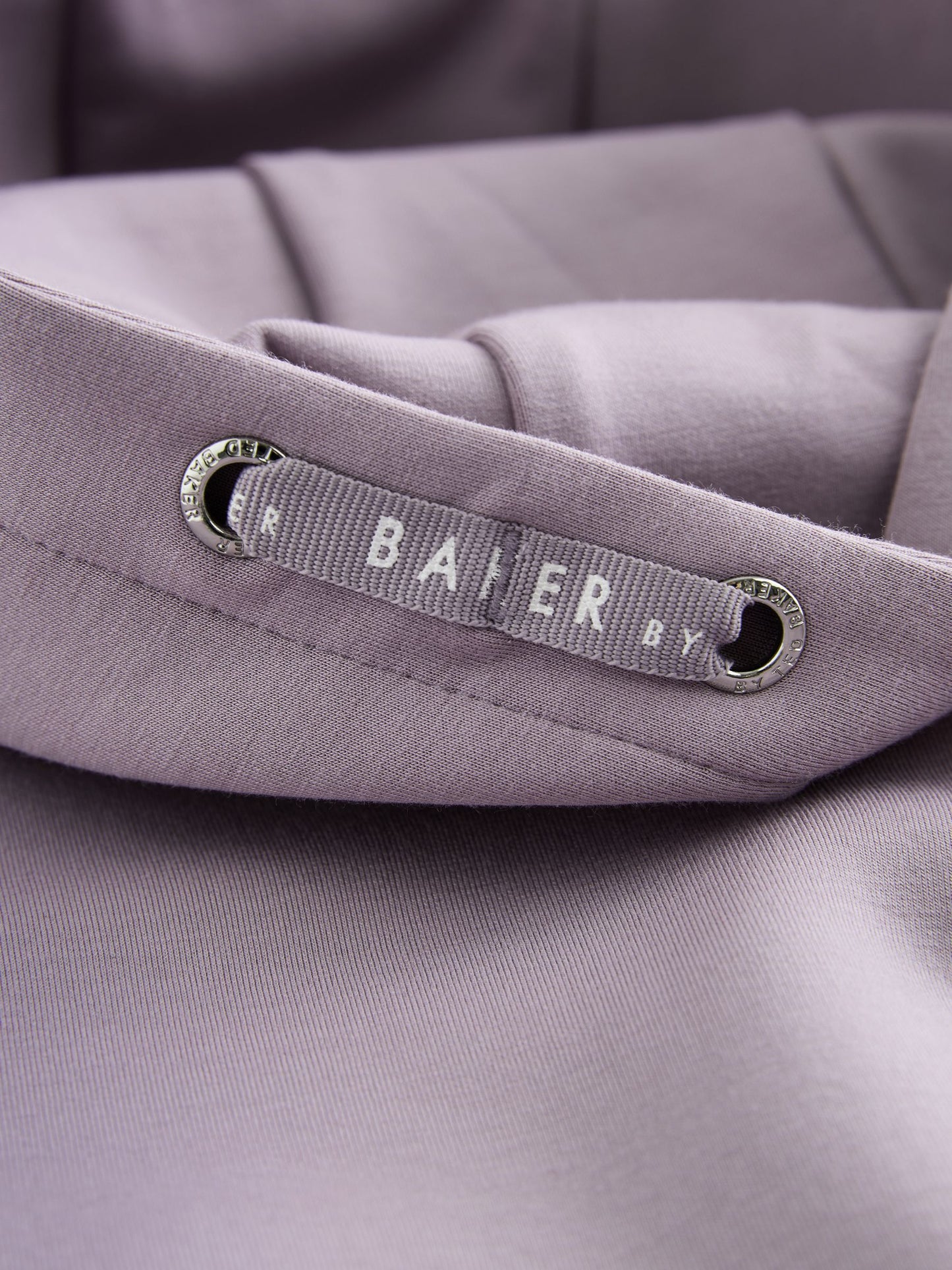 Baker by Ted Baker Lilac Purple Premium Bubble Hem Peplum Hoodie image 10