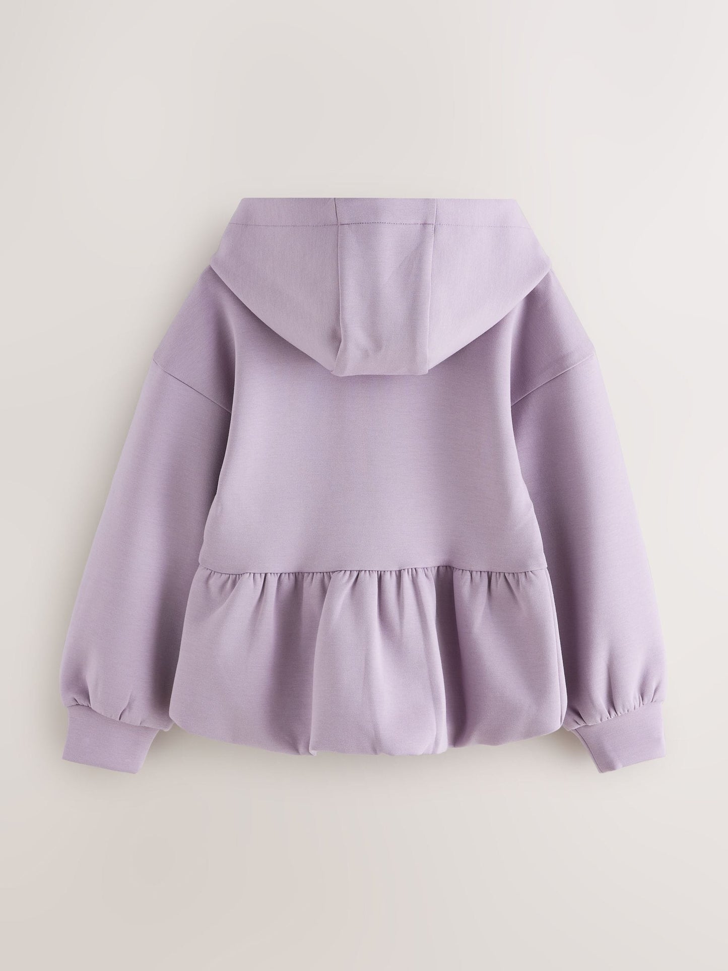 Baker by Ted Baker Lilac Purple Premium Bubble Hem Peplum Hoodie image 8