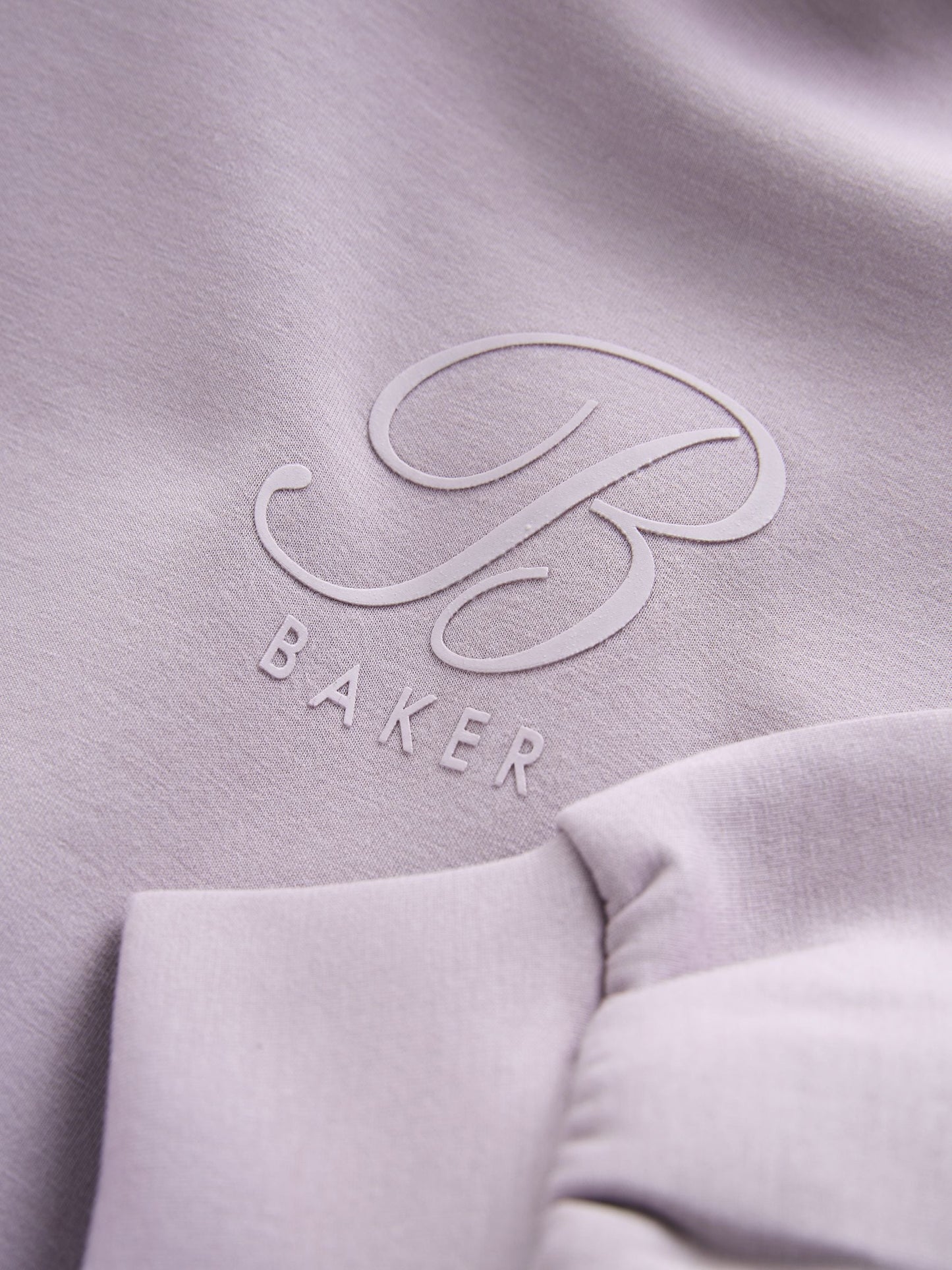 Baker by Ted Baker Lilac Purple Premium Bubble Hem Peplum Hoodie image 9