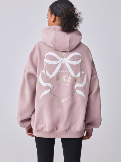 Baker by Ted Baker Oversized Back Print Hoodie image 3