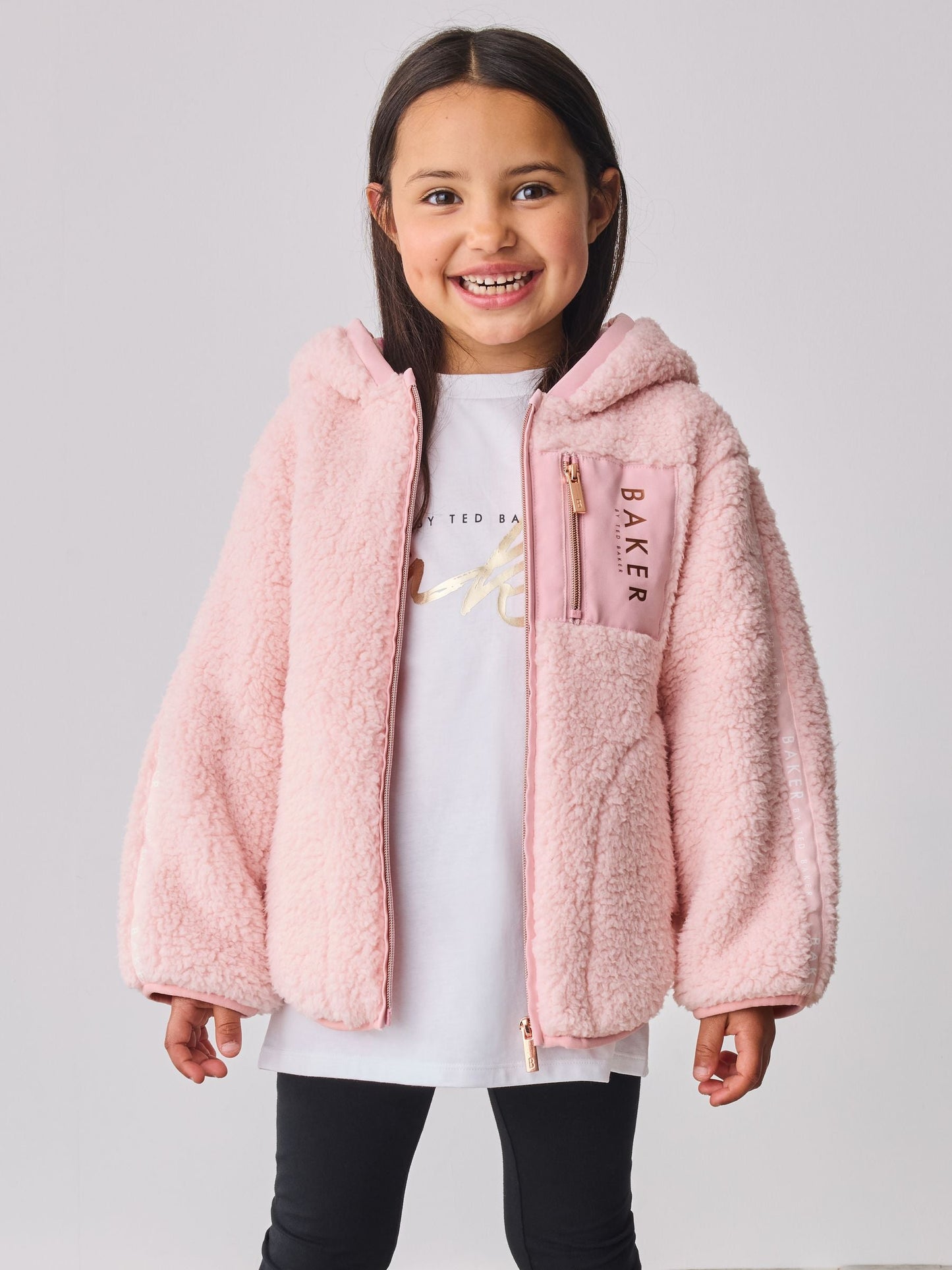 Baker by Ted Baker Zip Through Hooded Fleece Jacket