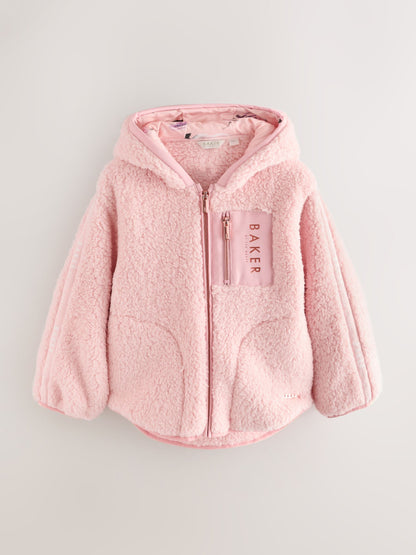 Baker by Ted Baker Zip Through Hooded Fleece Jacket