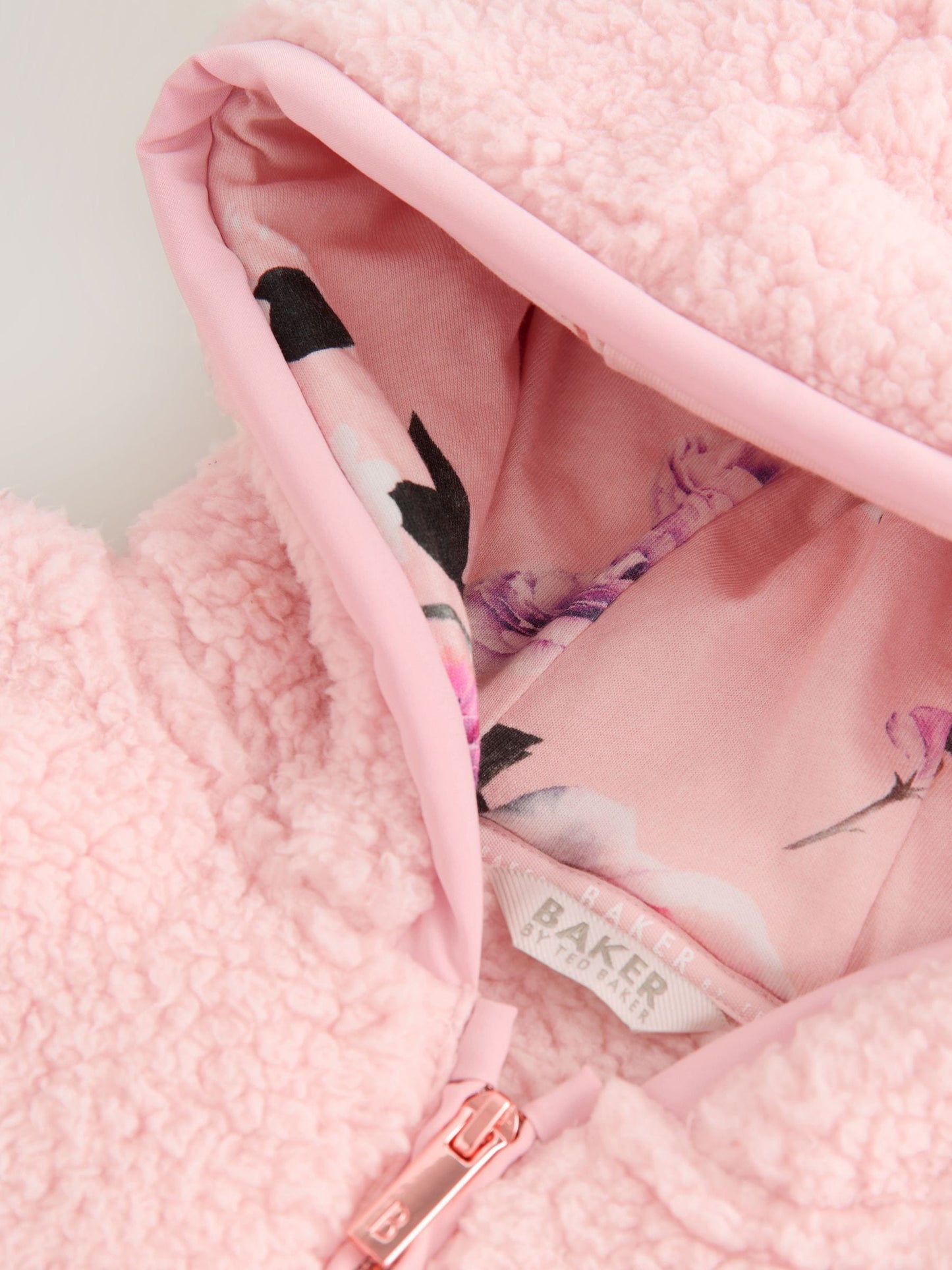 Baker by Ted Baker Zip Through Hooded Fleece Jacket