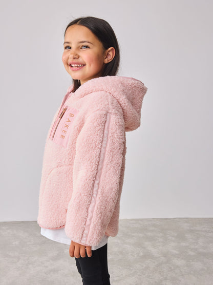 Baker by Ted Baker Zip Through Hooded Fleece Jacket