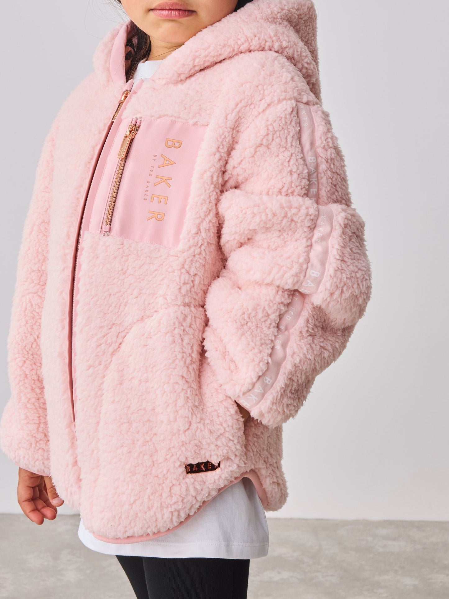 Baker by Ted Baker Zip Through Hooded Fleece Jacket