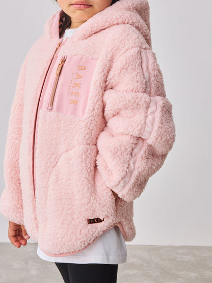 Baker by Ted Baker Zip Through Hooded Fleece Jacket
