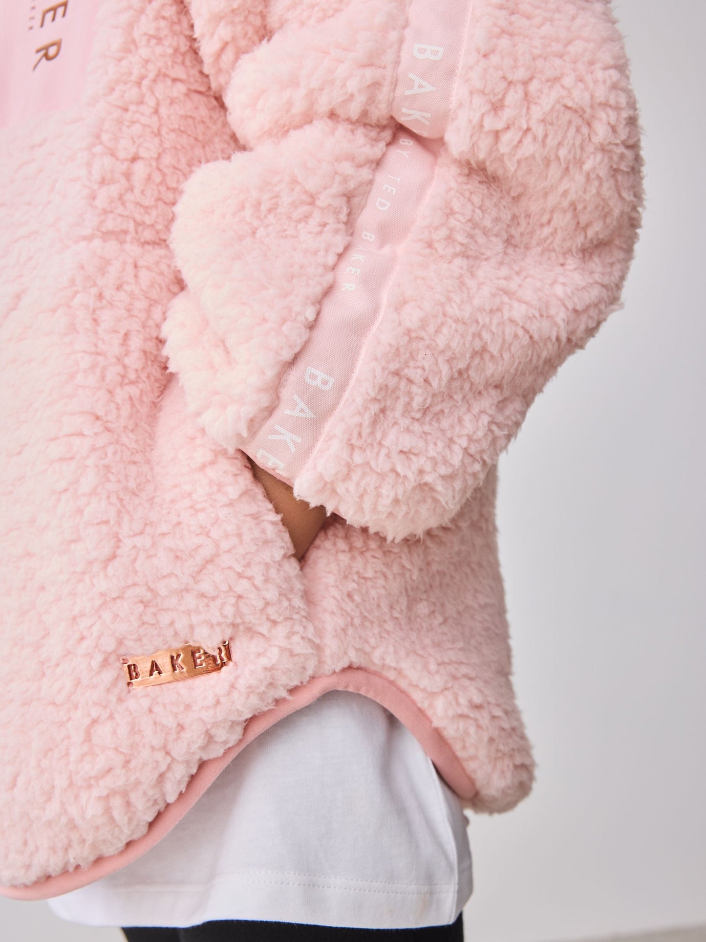 Baker by Ted Baker Zip Through Hooded Fleece Jacket