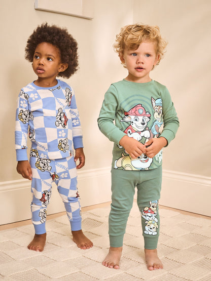 Dsiney Kidz - Green/Blue/Red Paw Patrol Snuggle Pyjamas 3 Pack (9mths-9yrs) image 3