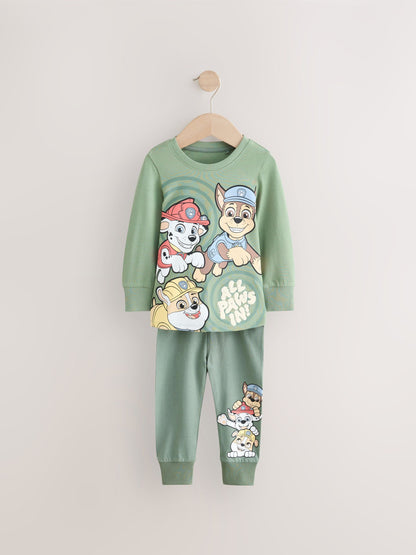 Dsiney Kidz - Green/Blue/Red Paw Patrol Snuggle Pyjamas 3 Pack (9mths-9yrs) image 5