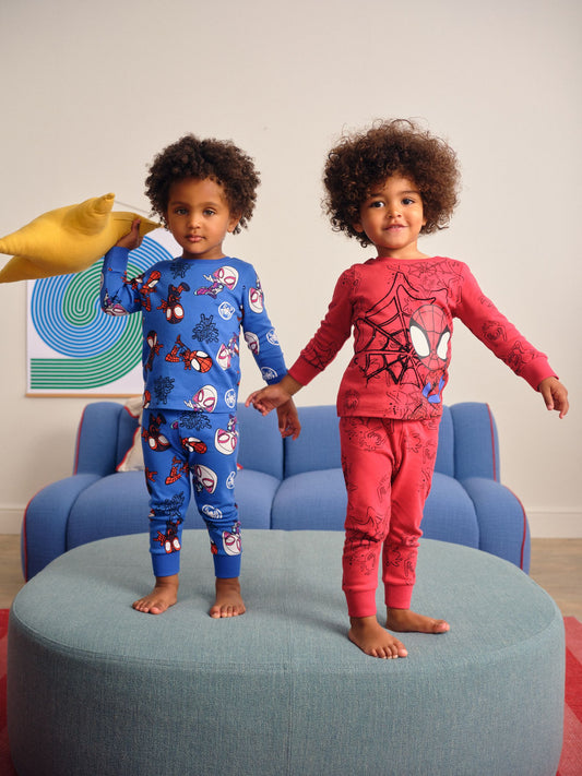 Red Spidey Snuggle Pyjamas 2 Pack (9mths-10yrs) image 1