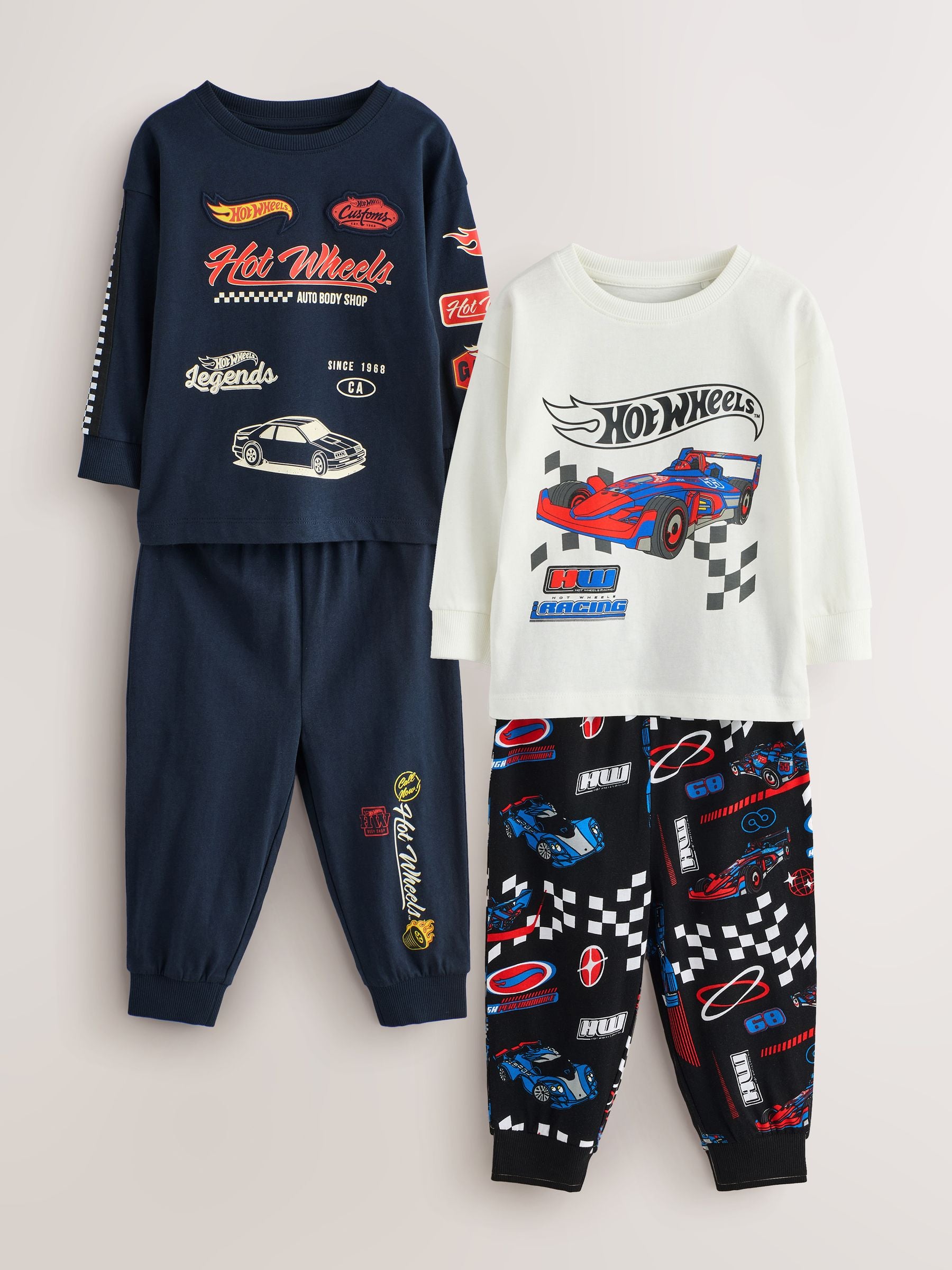 Dsiney Kidz - Multi Hot Wheels Snuggle Pyjamas 2 Pack (9mths-9yrs) image 4