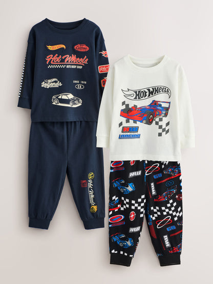 Dsiney Kidz - Multi Hot Wheels Snuggle Pyjamas 2 Pack (9mths-9yrs) image 4