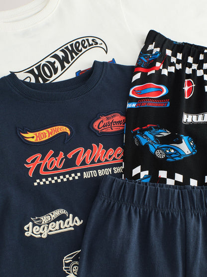 Dsiney Kidz - Multi Hot Wheels Snuggle Pyjamas 2 Pack (9mths-9yrs) image 8
