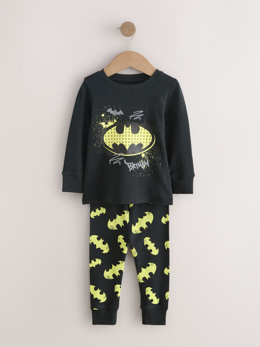 Black Batman Snuggle Pyjamas 2 Pack (9mths-10yrs) image 3