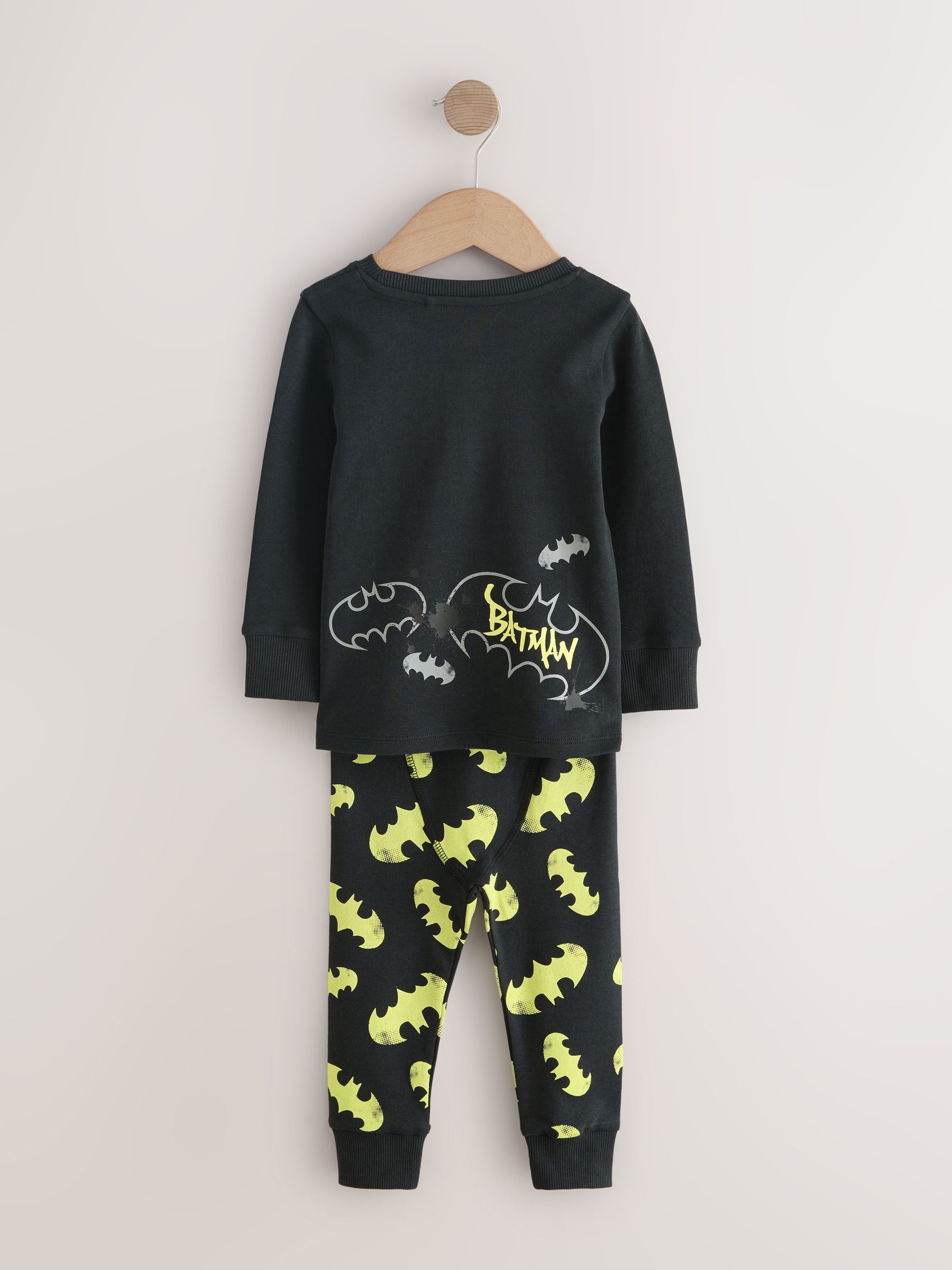 Black Batman Snuggle Pyjamas 2 Pack (9mths-10yrs) image 4