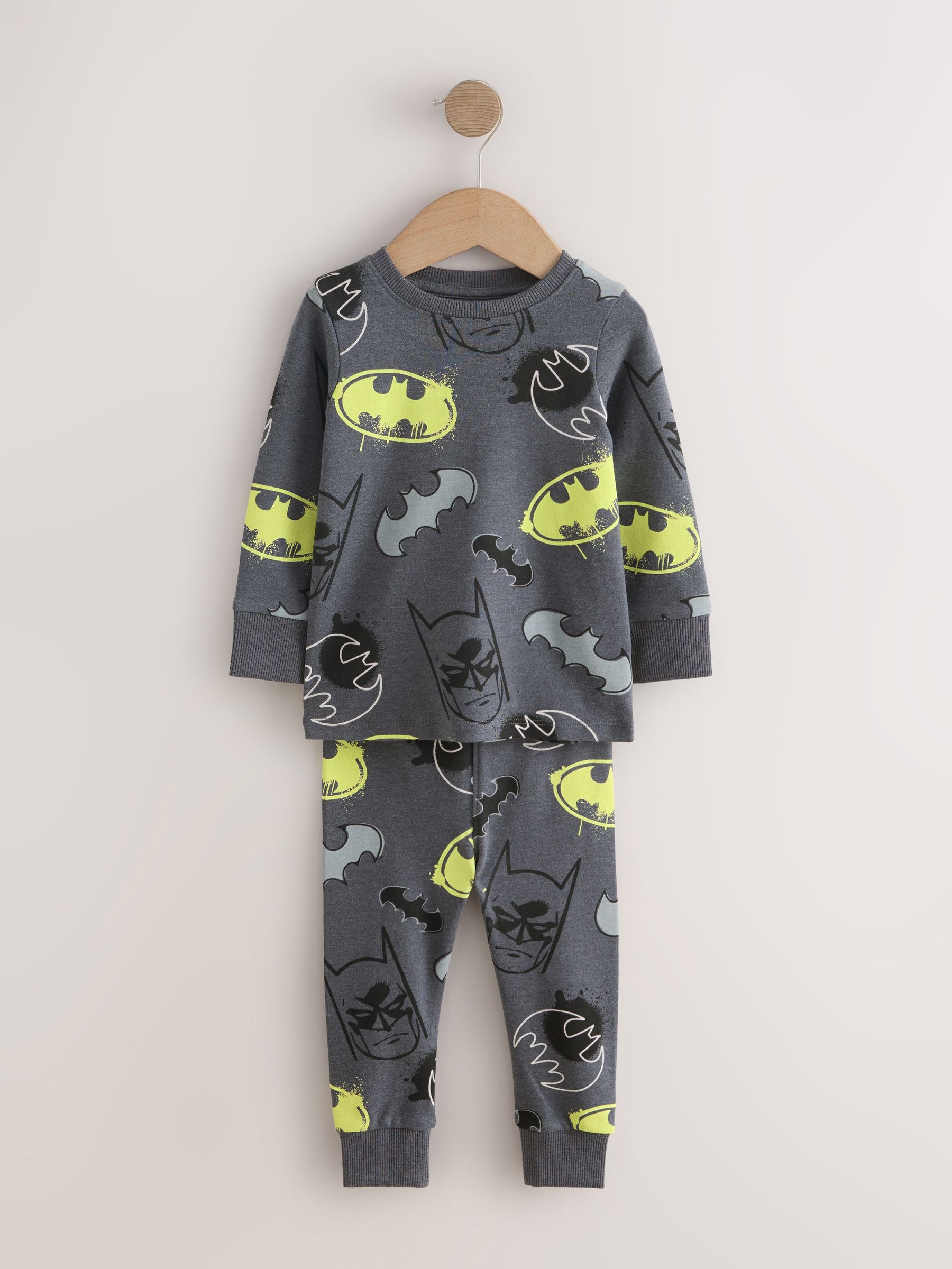 Black Batman Snuggle Pyjamas 2 Pack (9mths-10yrs) image 5
