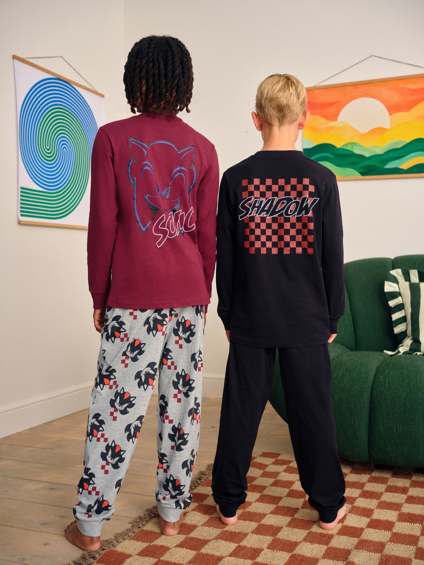 Multi Sonic Jogger Fit Pyjamas 2 Pack (3-14yrs) image 3
