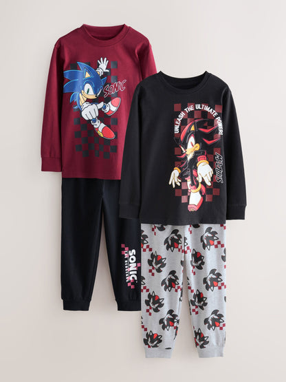 Multi Sonic Jogger Fit Pyjamas 2 Pack (3-14yrs) image 6