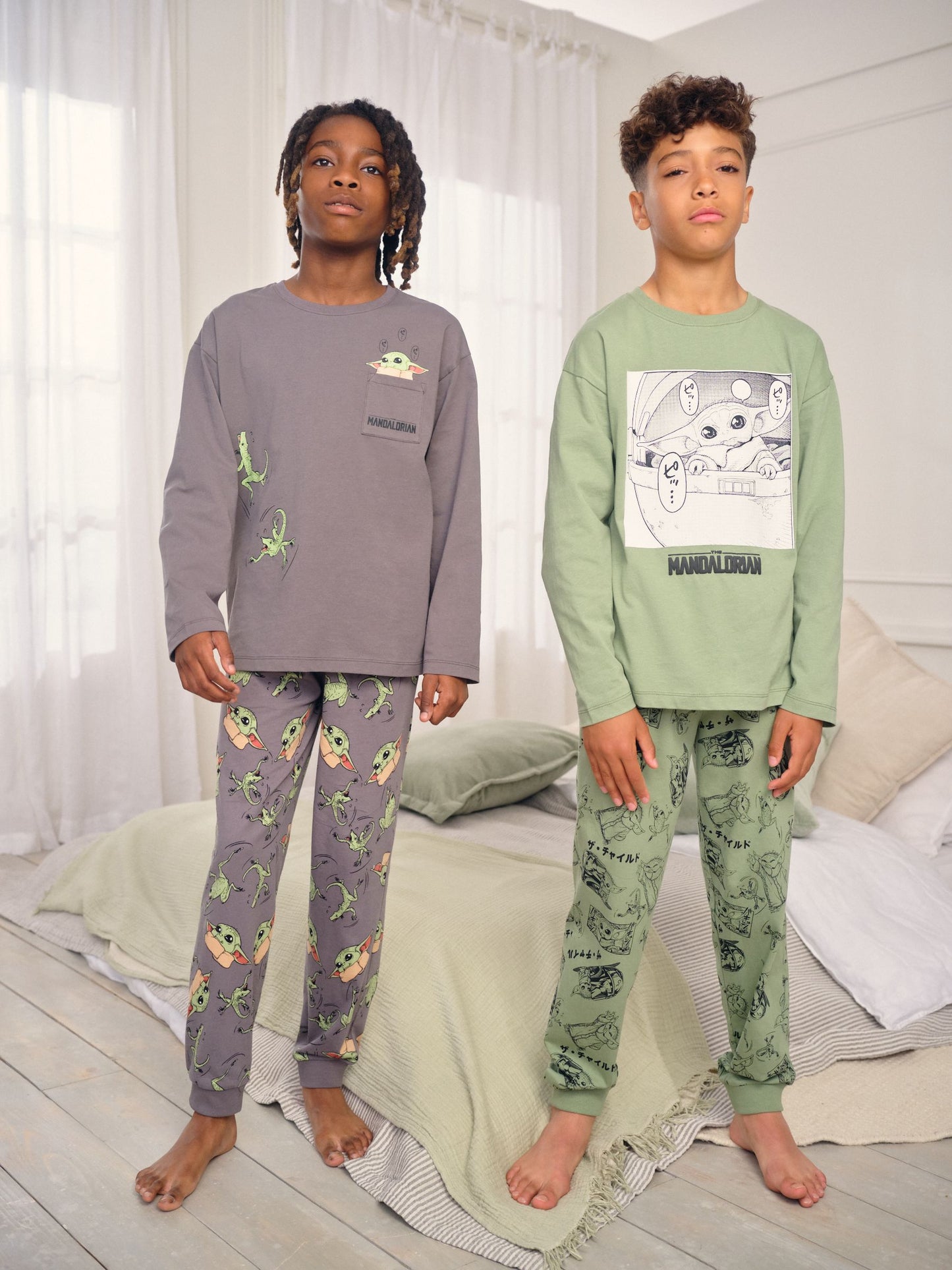 Green Jogger Pyjamas 2 Pack (3-14yrs) image 1